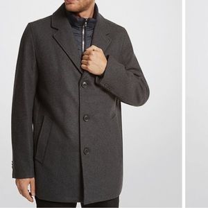 NWOT MICHAEL KORS 2-in-1 Wool Blend Slim Fit Coat M